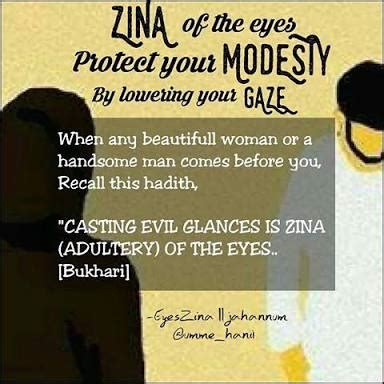 What is Zina of the eyes?