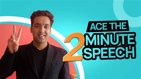 What is a 2 min speech in English?