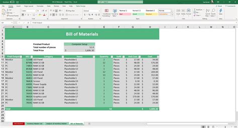 What is a BOM in Excel?