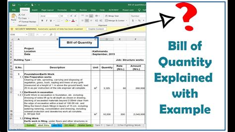 What is a Bill of Quantities quotation?