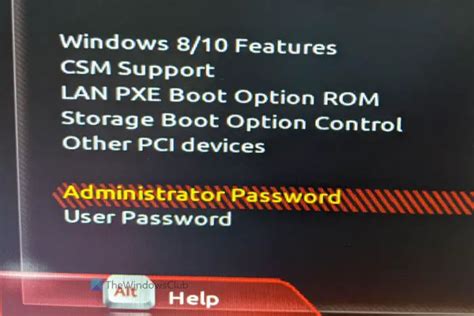 What is a UEFI password?