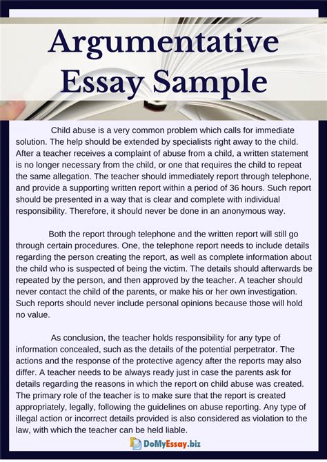 What is a argumentative essay and examples?