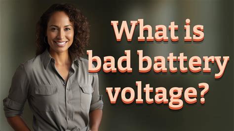 What is a bad battery voltage?