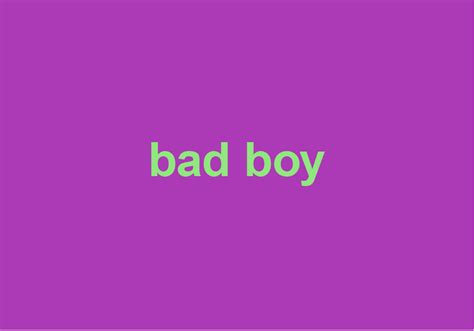 What is a bad boi slang?