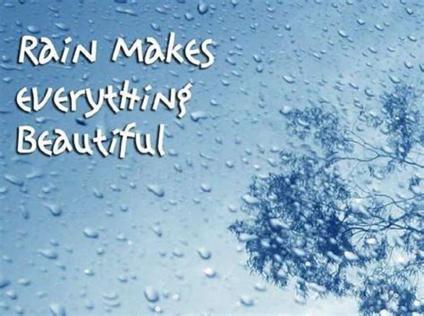 What is a beautiful saying about rain?