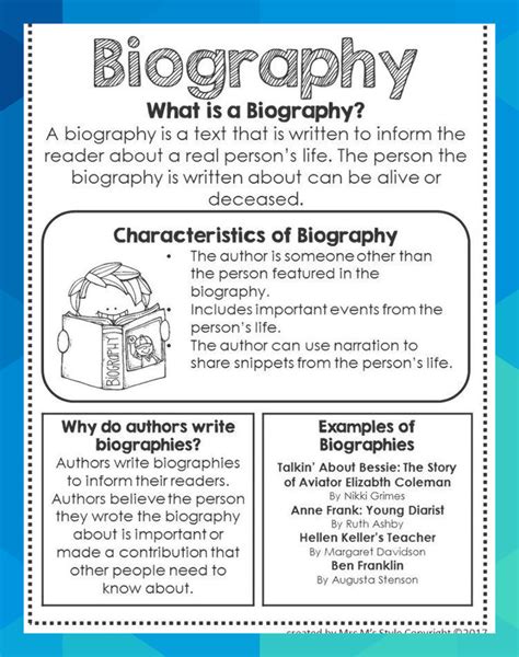 What is a biography genre for kids?