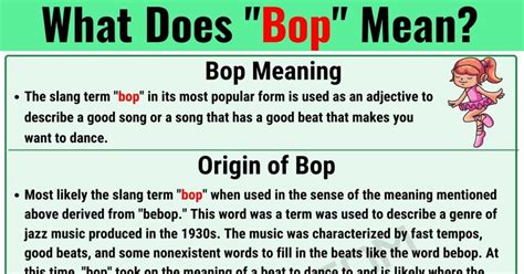 What is a bop slang?