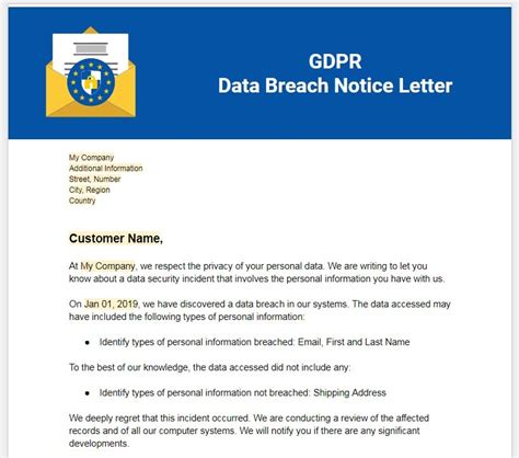 What is a breach letter?