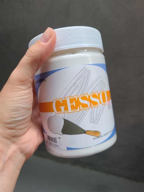 What is a cheap alternative to gesso?