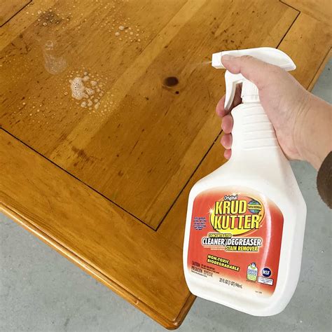 What is a chemical that is used to clean wood furniture?