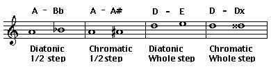 What is a chromatic whole step?