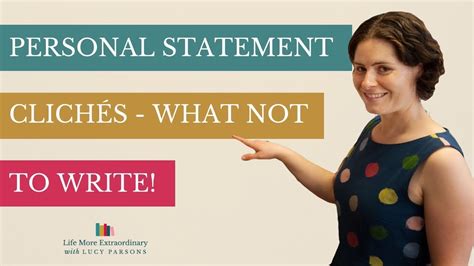 What is a cliche personal statement?