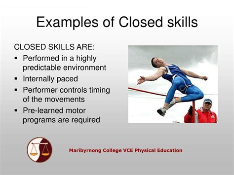 What is a closed skill?