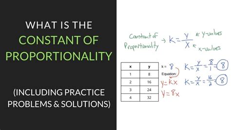 What is a constant of proportionality in math examples?