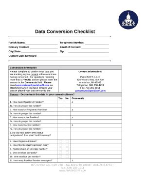 What is a conversion checklist?