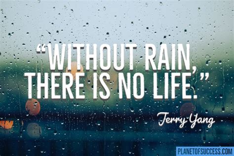What is a cool quote about rain?