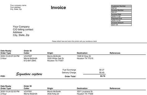 What is a dispatch invoice?