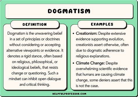 What is a dogmatic person?