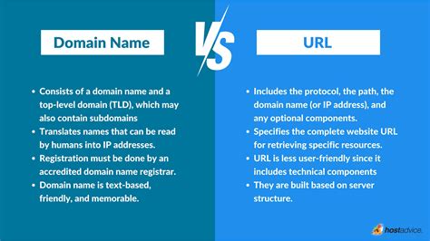 What is a domain name vs URL?