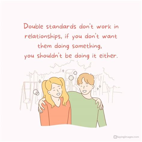 What is a double standard in love?