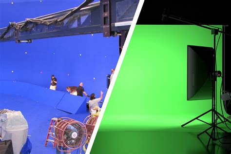 What is a drawback of using a blue or green screen?