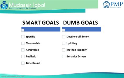 What is a dumb goal?