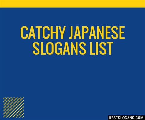 What is a famous Japanese slogan?