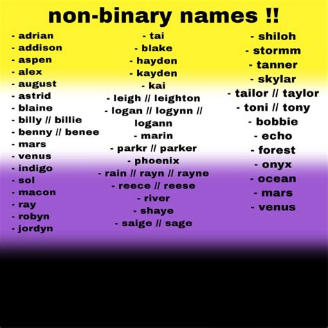 What is a fancy non binary name?