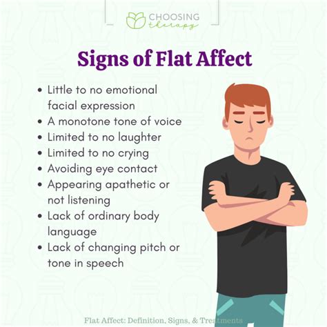 What is a flat affect in MSE?