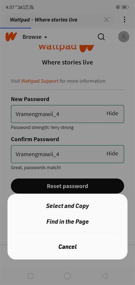 What is a good Wattpad password?