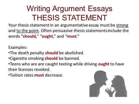 What is a good argument statement?