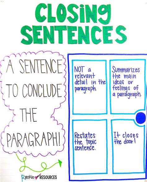 What is a good ending sentence?