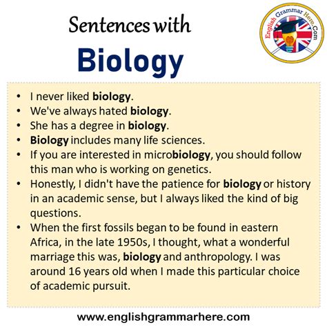 What is a good sentence for biologist?