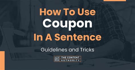 What is a good sentence for coupon?