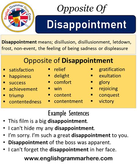 What is a good sentence for disappointed?