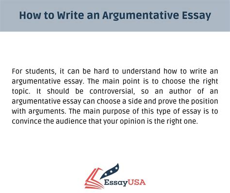 What is a good way to start off a argumentative essay?
