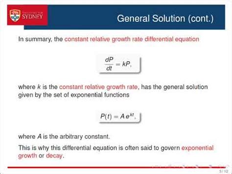 What is a growth constant K?