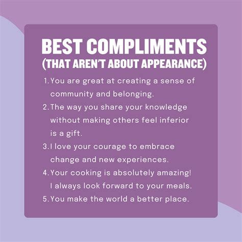 What is a heartfelt compliment?