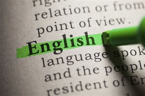 What is a in English?