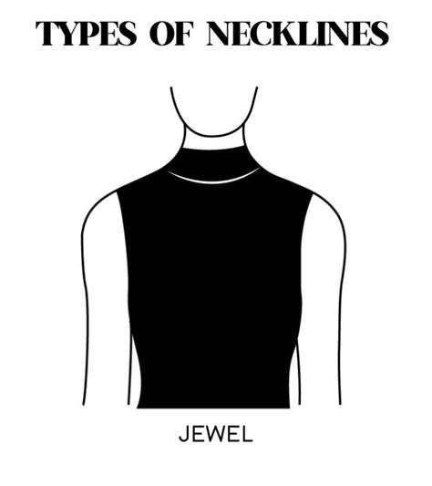 What is a jewel neckline?