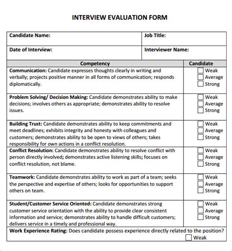 What is a job assessment interview?