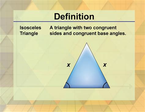What is a kid definition of isosceles?