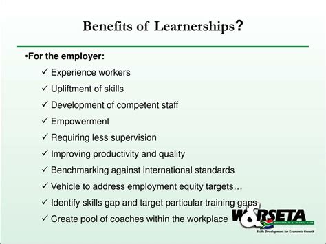 What is a learnership?