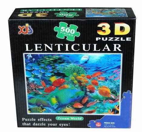What is a lenticular puzzle?