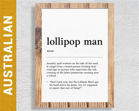 What is a lollipop man slang?