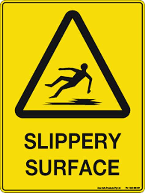 What is a material used to make surfaces slippery called?