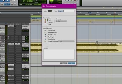 What is a memory location in Pro Tools?