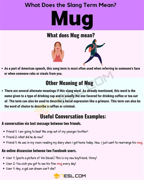 What is a mug head slang?