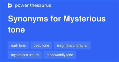 What is a mysterious tone?