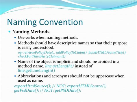 What is a naming convention?